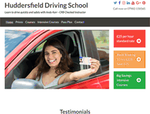 Tablet Screenshot of huddersfielddrivingschool.co.uk